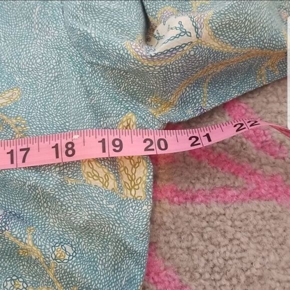 Christopher & Banks Women's Large long sleeve button up blue blouse - Picture 6 of 8